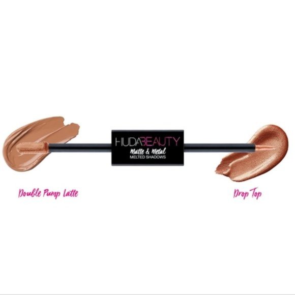 Huda Beauty - Melted Shadows in Double Pump Latte & Drop Top - Picture 2 of 3